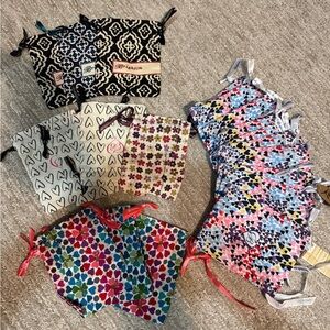 20 Brighton jewelry pouches with Colorful Patterns and draw strings
